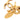 Gold Chanel CC Gold Plated Sun Medallion Triple Chain Belt