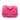 Pink Chanel Mini Square Classic Chevron Lambskin Flap Crossbody Bag