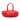 Red Bottega Veneta Intrecciato Trimmed Cervo Disk Handbag
