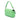 Green Fendi Medium Leather Embossed FF Baguette Satchel - Designer Revival
