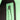 Green Fendi Medium Leather Embossed FF Baguette Satchel - Designer Revival