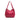 Pink Burberry Small Embossed Grain Check Leather Canterbury Tote