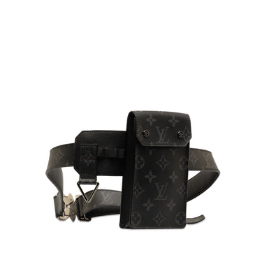 Black Louis Vuitton Monogram Eclipse Utility Side Bag Belt - Designer Revival