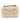 Gold Chanel Mini CC Quilted Metallic Lambskin Bowling Bag Satchel