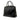 Black Prada Medium Saffiano Vernice Parabole Tote