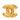 Gold Chanel CC Gold Plated Quilted Brooch