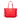 Red Prada Saffiano Trimmed Tessuto Open Convertible Tote Satchel