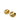 Gold Chanel CC Gold Plated Crystal Round Clip On Earrings