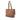 Brown Prada Vitello Phenix Side Zip Shopper Tote