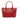 Red Gucci Dollar Calfskin GG Charm Satchel
