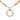 Gold Chanel CC Gold Plated Double Chain Loupe Magnifying Glass Pendant Necklace