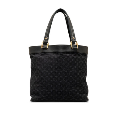 Black Louis Vuitton Monogram Mini Lin Lucille GM Tote Bag