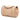 Beige Chanel Medium Classic Lambskin Trimmed Canvas Line Double Flap Shoulder Bag - Designer Revival