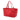 Red Bottega Veneta Nappa Intrecciato Ruffle Tote