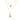 Gold Louis Vuitton Gold Plated Strass Padlock and Key Pendant Necklace