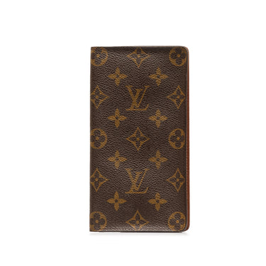 Brown Louis Vuitton Monogram Porte-Valeurs Cartes Credit Long Wallets