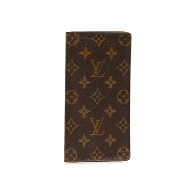 Brown Louis Vuitton Monogram Porte-Valeurs Cartes Credit Long Wallets