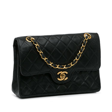 Black Chanel Small Quilted Double Flap Bag