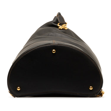 Black LOEWE Leather Anton Sling Bag - Designer Revival