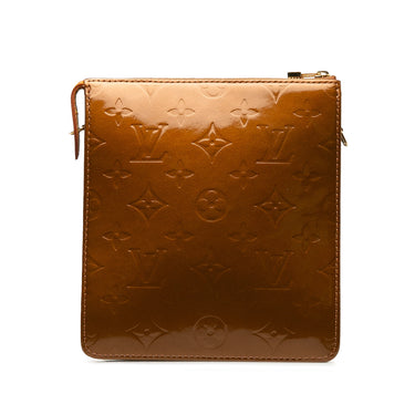 Brown Louis Vuitton Monogram Vernis Pochette Mott Shoulder Bag - Designer Revival