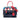 Blue Prada Medium Saffiano Trimmed City Calf Greca Esplanade Satchel