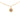 Gold Chanel Gold Plated Crystal Round Pendant Necklace
