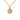 Gold Chanel Gold Plated Crystal Round Pendant Necklace