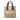 Beige Burberry Haymarket Check Coated Canvas Tote