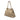 Gold Gucci Medium Metallic Calfskin Soho Chain Tote