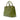Green Prada Saffiano Vernice Parabole Tote