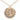 Gold Chanel CC Gold Plated Rhinestone Embellished Round Logo Pendant Necklace