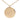 Gold Chanel CC Gold Plated Rhinestone Embellished Round Logo Pendant Necklace