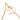 Gold Chanel CC Gold Plated Star Cutout Pendant Necklace