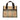 Beige Burberry Haymarket Check Coated Canvas Handbag