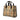 Beige Burberry Haymarket Check Coated Canvas Handbag