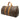 Brown Louis Vuitton Monogram Keepall 55 Travel Bag