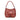 Red Bottega Veneta Intrecciato Trimmed Nappa Top Handle Bag