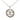 Silver Chanel CC Brass Strass Pendant Necklace