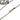 Silver Chanel CC Brass Strass Pendant Necklace