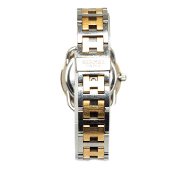 Silver Hermès Quartz Stainless Steel Arceau Watch - Designer Revival