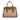 Brown Prada Saffiano Cuir Trimmed Canapa Satchel
