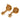 Gold Chanel CC Gold Plated Dangling Push Back Earrings