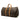 Brown Louis Vuitton Monogram Keepall 60 Travel Bag