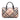 Tan Burberry Supernova Check Coated Canvas Boston Bag
