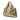 Gold Gucci Metallic Calfskin Metal Bamboo Handbag