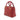 Red Dior Medium Lambskin Cannage Studded Supple Lady Dior Satchel
