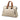 Beige Fendi Large Canvas Chameleon Satchel