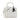 White Dior Medium Calfskin Studded Lady Dior Satchel