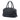 Black Prada Vitello Daino Front Pocket Boston Bag Satchel
