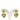 Gold Dior Gold Plated Faux Pearl CD Logo Heart Drop Bullet Back Earrings